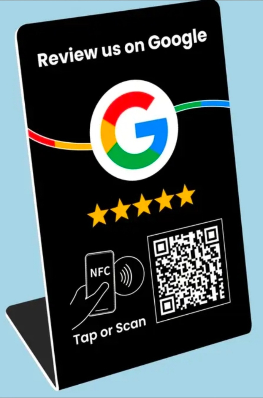 NFC & QR Google Review Display